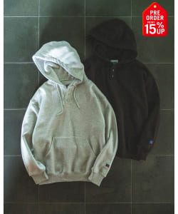 【+15%ポイントUP】【別注】RUSSELL ATHLETIC / ヘンリーネック パーカー