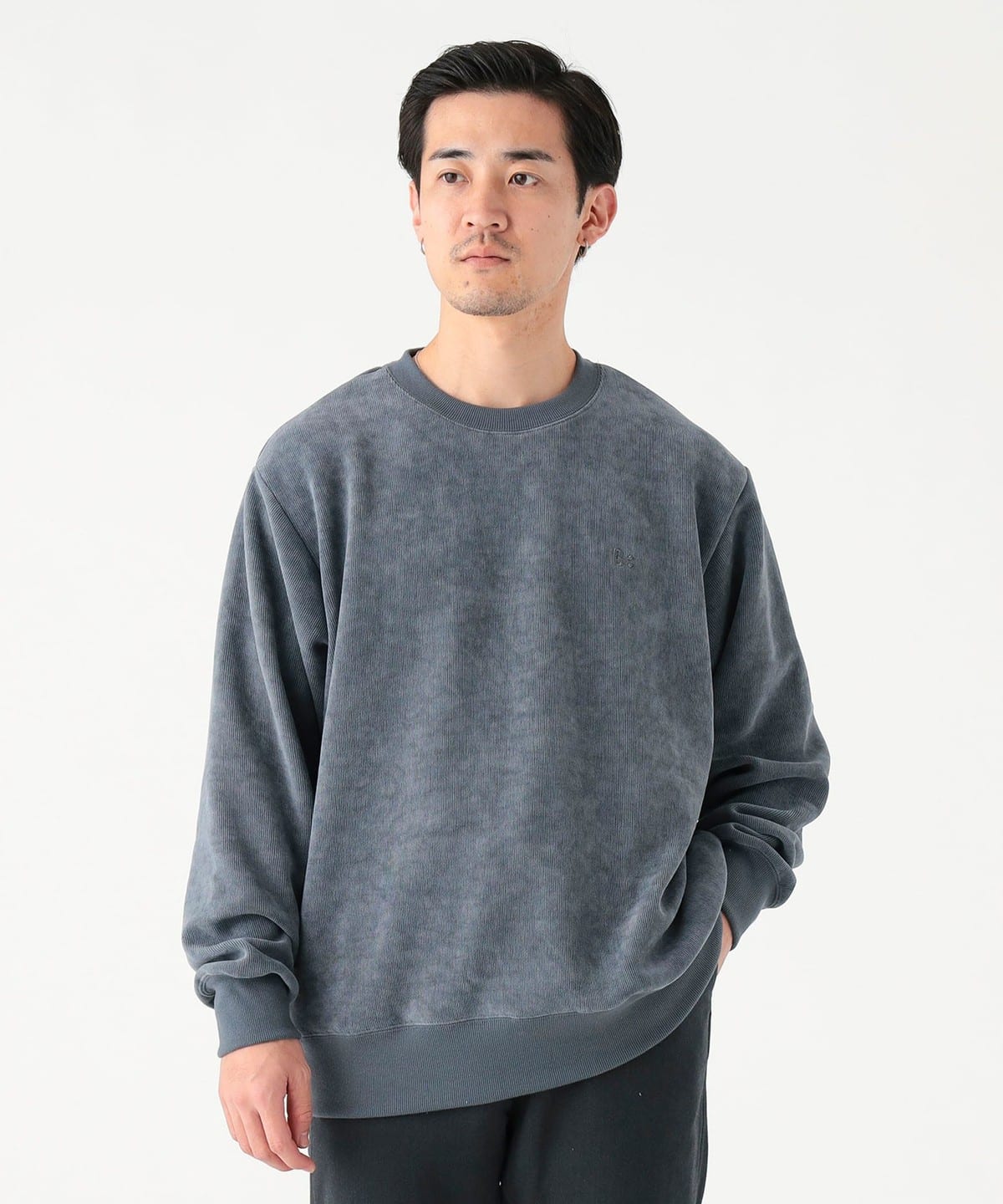 B:MING by BEAMS（ビーミング by ビームス）刺繍 モール クルーネック