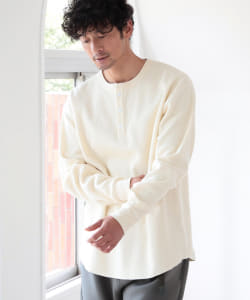 ▲B:MING by BEAMS / ヘビージャカード ヘンリーネック カットソー