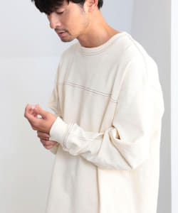 B:MING by BEAMS / 男裝 重磅 配色縫線 衛衣