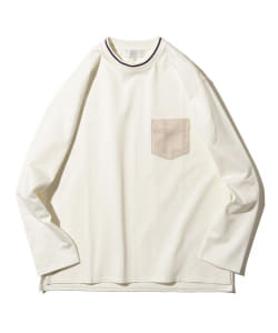 ▲B:MING by BEAMS / フェイクスエードポケット ロングスリーブTシャツ