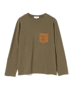 ▲B:MING by BEAMS / コーデュロイポケット クルーネック カットソー
