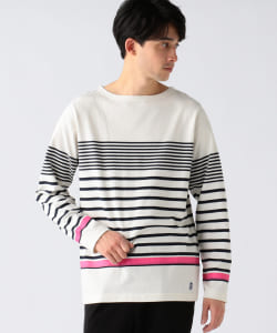 ▲B:MING by BEAMS / ボーダー ボートネック カットソー