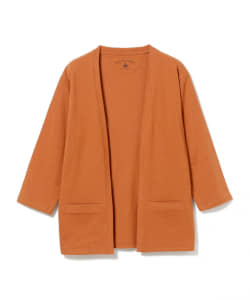 ▲B:MING by BEAMS / コットンヘンプ 7分袖 ノーボタン カーディガン