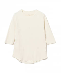 ▲B:MING by BEAMS / ワッフルクルーネック 7分袖 カットソー