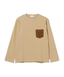 ▲B:MING by BEAMS / フェイクファーポケット カットソー