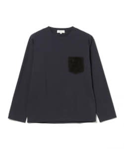 ▲B:MING by BEAMS / フェイクファーポケット カットソー