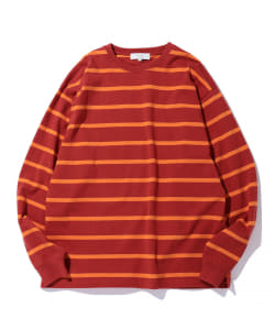 ▲B:MING by BEAMS / ビッグシルエット シルケット ボーダー カットソー