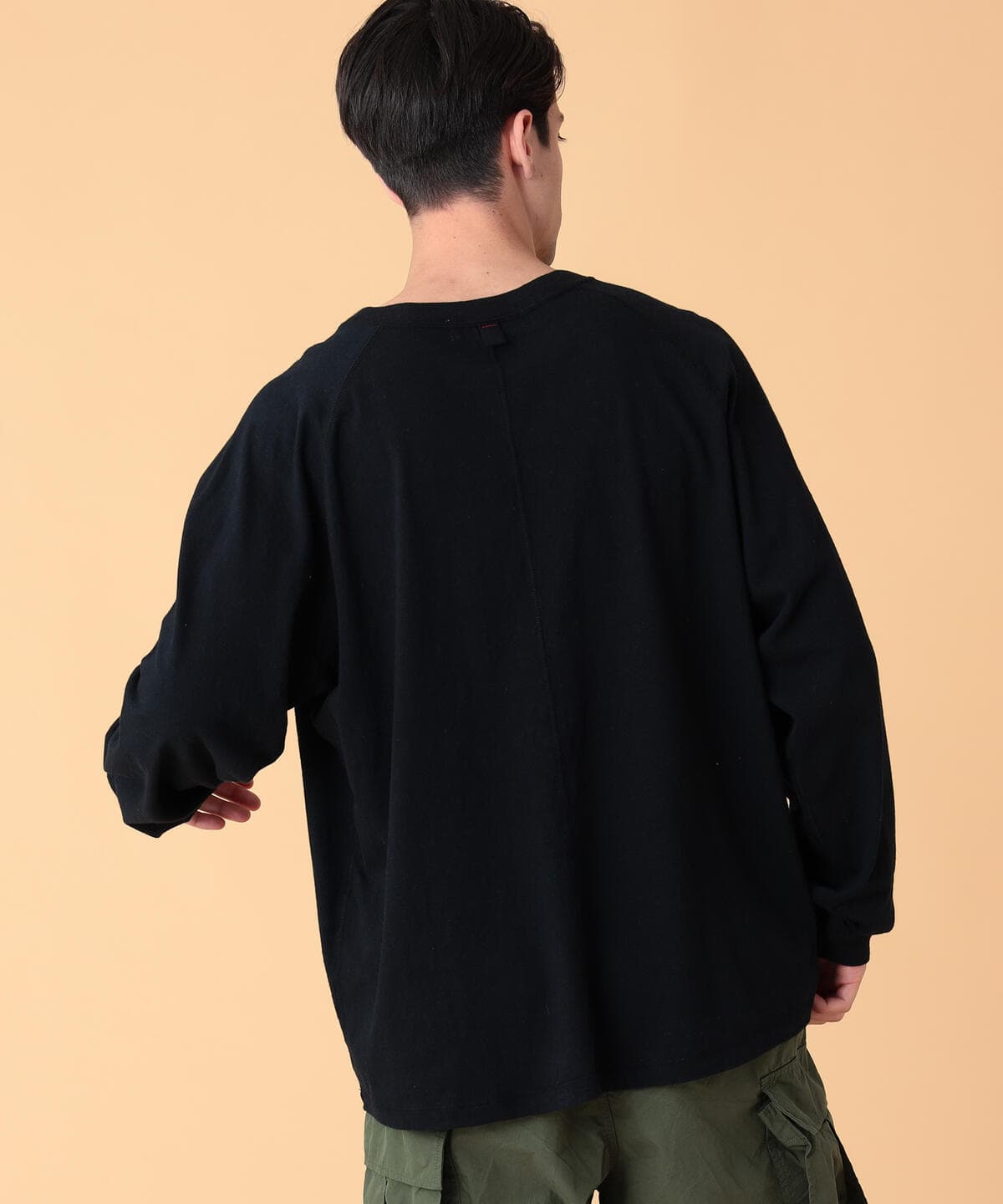 SIMPLE YET リサイクルコットン ロングスリーブ Tシャツ Tシャツ・カットソー MEN BLACK S SIMPLE YET リサイクルコットン ロングスリーブ Tシャツ Tシャツ・カットソー MEN BLACK S