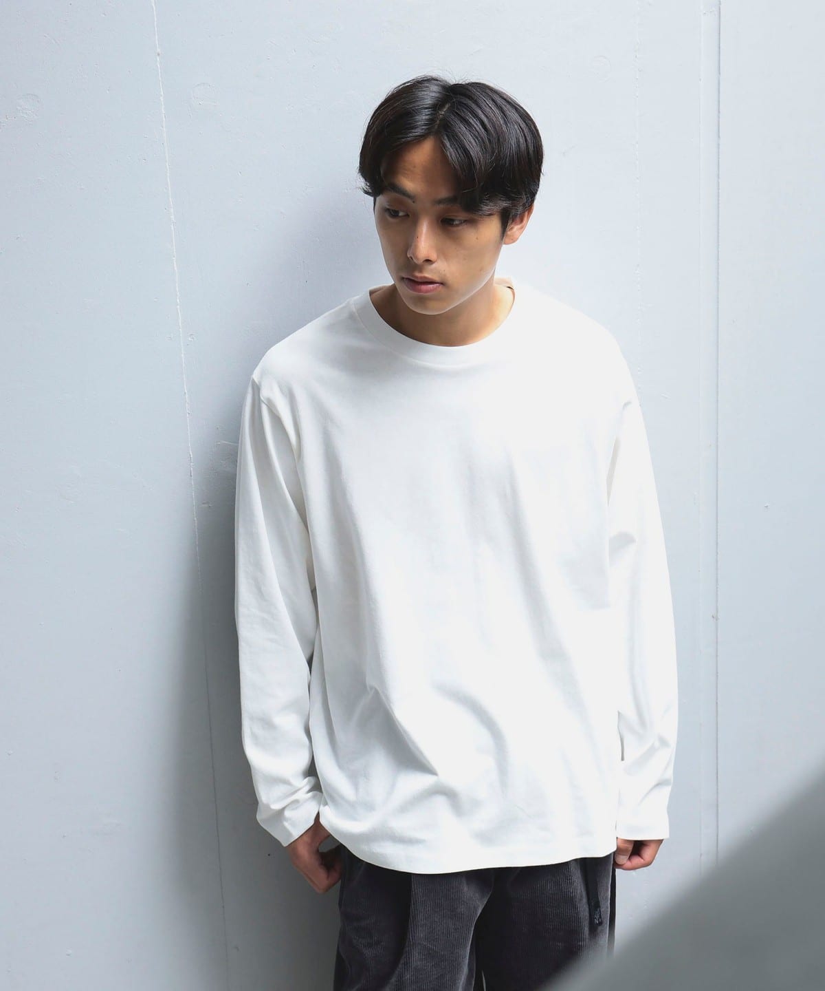 B:MING by BEAMS / ベーシック 起毛 クルーネック カットソー