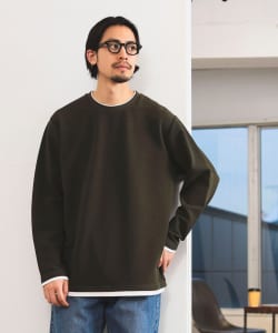 フェイクレイヤード クルー カットソー