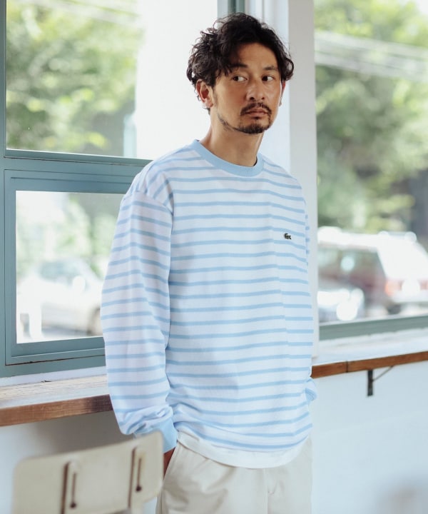 B:MING by BEAMS（ビーミング by ビームス）【別注】LACOSTE / カノコ ボーダー ロングスリーブ Tシャツ（Tシャツ・カットソー  Tシャツ）通販｜BEAMS