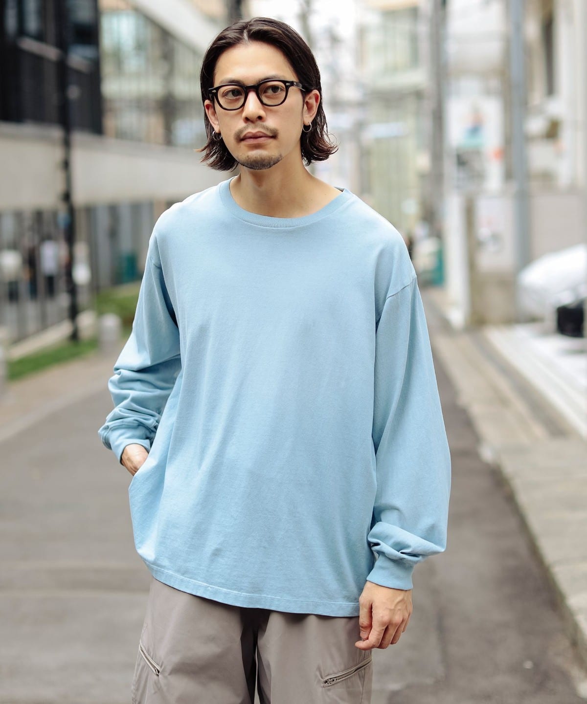 B:MING by BEAMS (B:MING by BEAMS) [12/5 price cut] Fade long sleeve T-shirt  (T-shirts, cut and sewn T-shirts) for sale | BEAMS