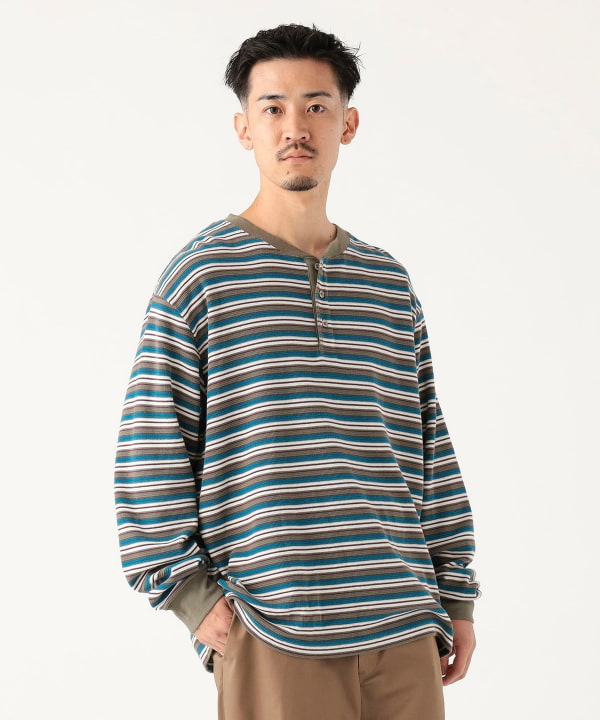 LGB ルグランブルー ヘンリーネックカットソー ロンT サイズ2 Dヘンリー LGB ルグランブルー ヘンリーネックカットソー ロンT サイズ2 D
