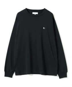 【+15%ポイントUP】ワンポイント スムース ロングスリーブ Tシャツ