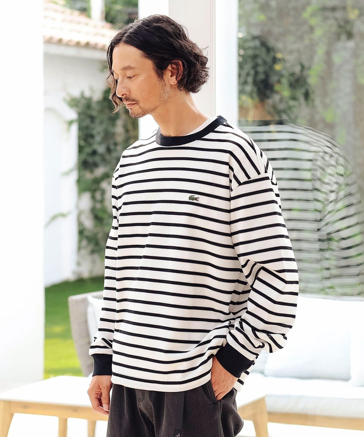 みんくる BEAMS コラボ ロングスリーブTシャツ B:MING by BEAMS（ビーミング by ビームス）【別注】LACOSTE