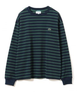 【+15%ポイントUP】【別注】LACOSTE / カノコ ボーダー ロングスリーブ Tシャツ