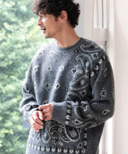 ▲【別注】ELEPHANT BRAND / バンダナ ニット
