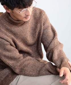 B:MING by BEAMS / 7ゲージ 片畦 タートルネックニット