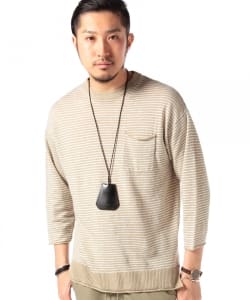 ▲B:MING by BEAMS / フレンチリネンドロップクルーニット