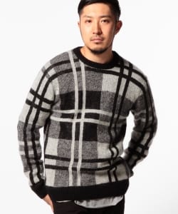 ▲B:MING by BEAMS / モヘヤ混クルーネックニット