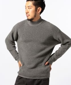 ▲B:MING by BEAMS / サーマルドロップショルダーモックネックニット
