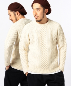 ▲B:MING by BEAMS / ラインアランクルーネックニット