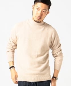 ▲B:MING by BEAMS / 7GカシミヤMIXモックネックニット
