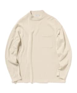 ▲B:MING by BEAMS / ピグメントダイ モックネック ニット