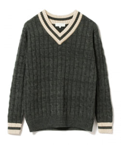 ▲B:MING by BEAMS / 5ゲージ チルデン Vネック ニット
