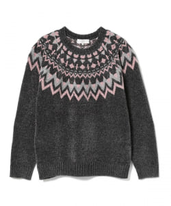 ▲B:MING by BEAMS / 5ゲージ ノルディック モール クルーネックニット