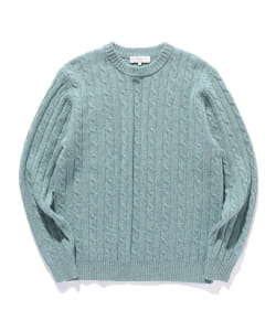 ▲B:MING by BEAMS / ウォッシャブル ケーブル クルーネックニット