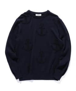 B:MING by BEAMS / パターン クルーネック ニット