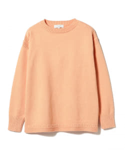 ▲コットンヘンプ ウォッシュド クルーネックニット