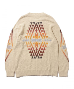 ▲PENDLETON x B:MING by BEAMS / 別注 プリント クルーネック ニット