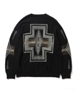 ▲PENDLETON x B:MING by BEAMS / 別注 プリント クルーネック ニット