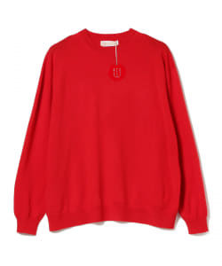 ▲＜UNISEX＞ BBB ハイゲージ シェア クルーネック ニット