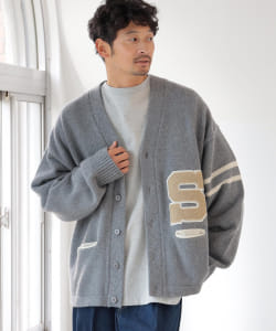▲SKOOKUM x B:MING by BEAMS / 別注 レタードカーディガン