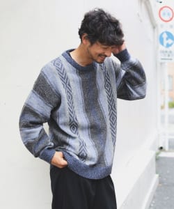 BEAMSの【アウトレット】 B:MING by BEAMS / ネイティブ ジャカード クルーネック ニット