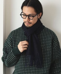 バーズアイ クルーネック ニット