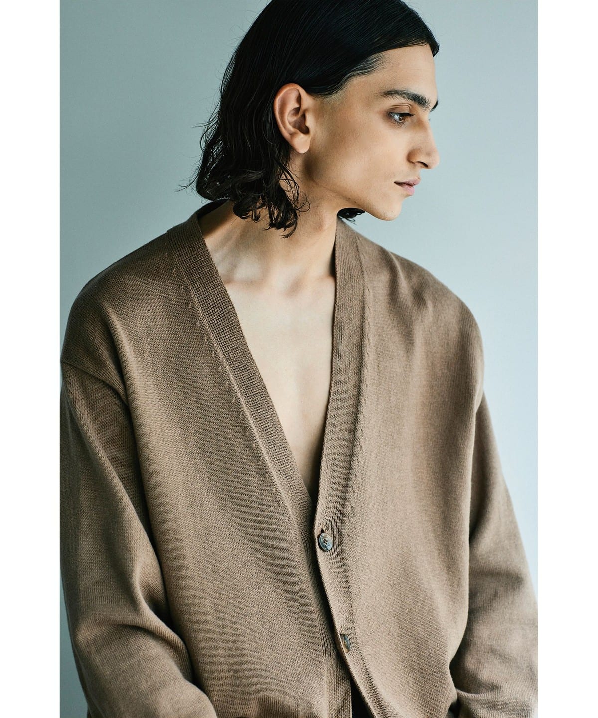 SIMPLE YET 12ゲージ リサイクルコットン カーディガン トップス MEN CAMEL M SIMPLE YET 12ゲージ リサイクルコットン カーディガン トップス MEN CAMEL M