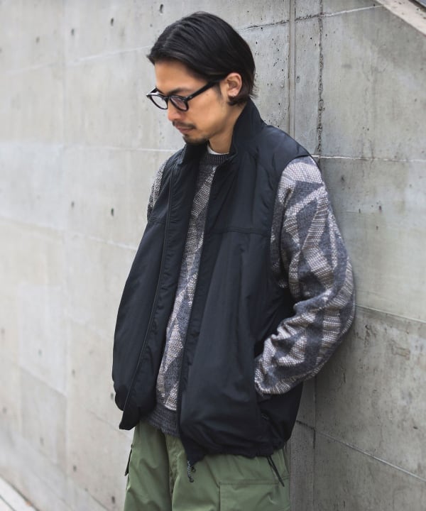 ビームス黒ニット B:MING by BEAMS（ビーミング by ビームス）ambiance / Damage V-neck