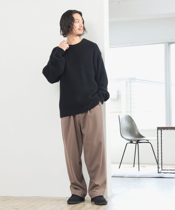 B:MING by BEAMS（ビーミング by ビームス）5ゲージ 片畦編み