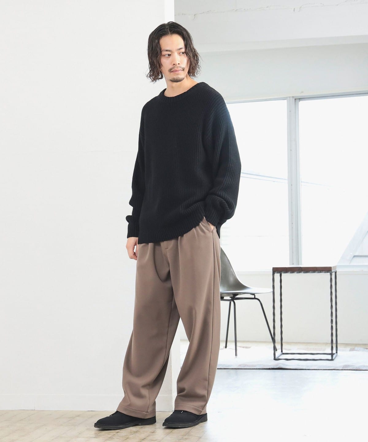 B:MING by BEAMS（ビーミング by ビームス）5ゲージ 片畦編み