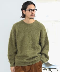 ダブルジャガード シャギー ニット