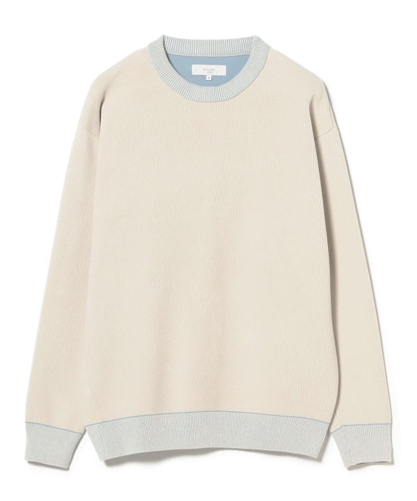 n9ua89ebj3m7cbcf7rji 　　ニット　L B:MING by BEAMS（ビーミング by ビームス）9ゲージ ダブルフェイス