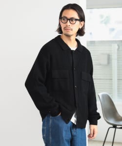 7ゲージ ケーブル ニット ジャケット