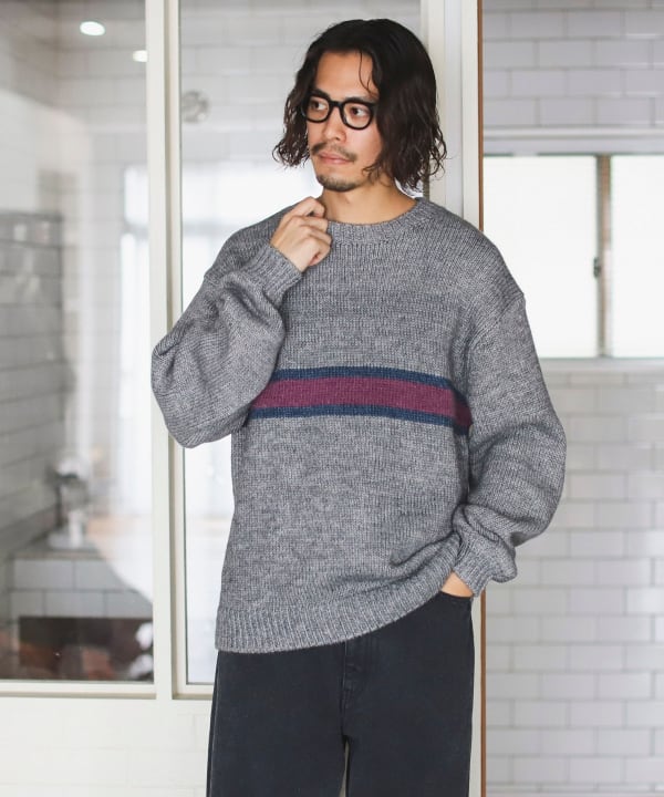 beams+ gim ボーダー セーター 人気