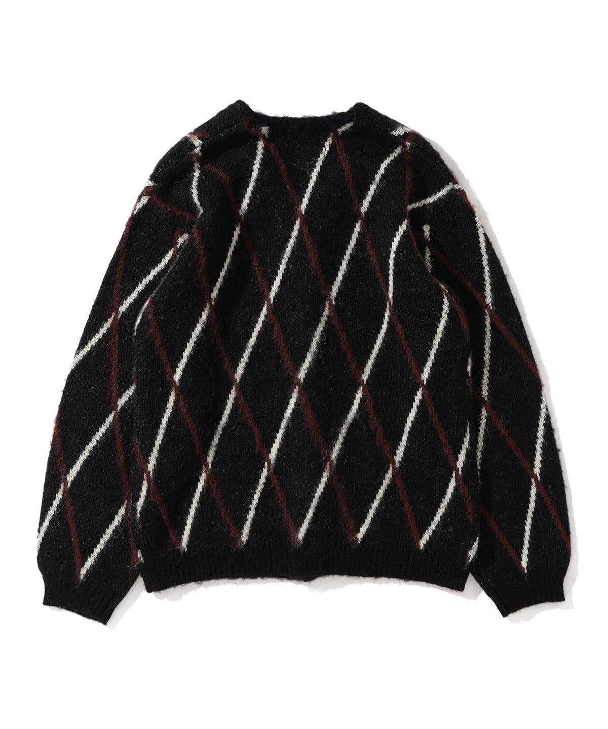 美品】BEAMS ビームス モヘア シャギードッグ カーディガン 黒