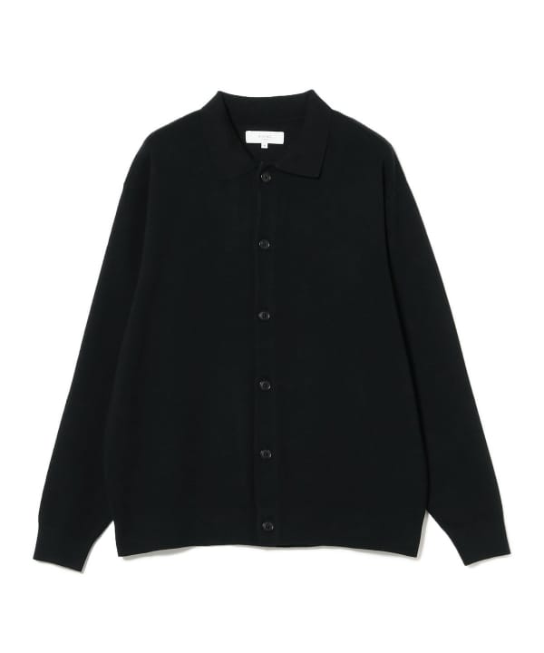 【BEAMS+ 】ネイビー ケーブルニット カーディガンＬ BEAMS+ 】ネイビー ケーブルニット カーディガンL BEAMS+